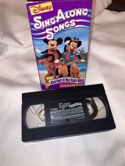SING ALONG SONGS Mickeys Fun Songs Beach Party At Walt Disney World VHS PicClick