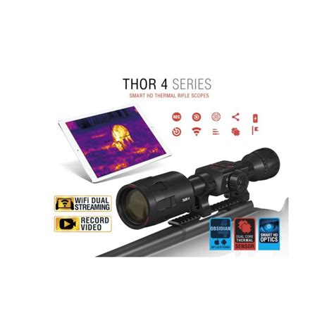 Plus, as with all our smart hd optic lines, you can easily record video and take. ATN ThOR 4 384 2-8x Thermal Smart HD Rifle Scope