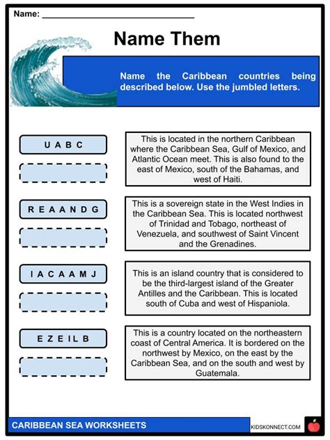 Caribbean Sea Facts Worksheets Geology And Hydrology For Kids