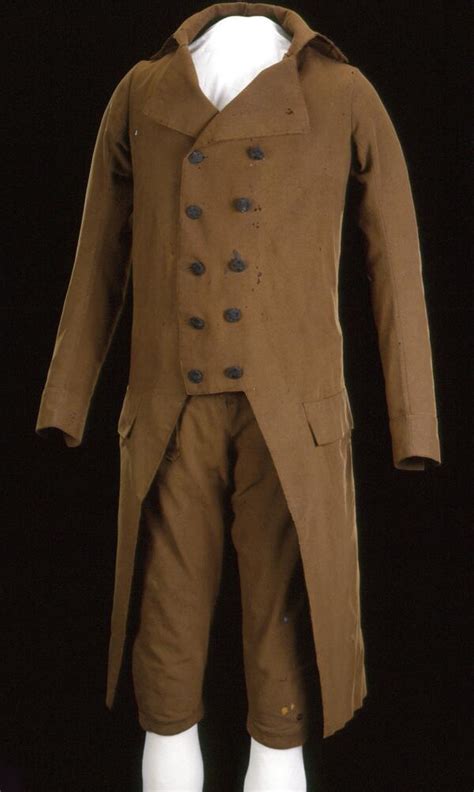 George Washington Wore Non Monarchical Us Made Brown Wool Suit To