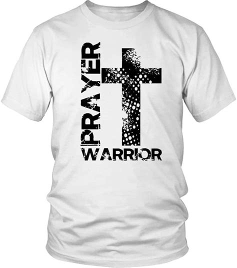 Prayer Warrior Big Cross Christian T Shirt This Prayer T Shirt Makes A