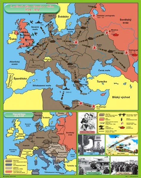 Druhá Světová Válka V Evropě A Africe 1939 1942 Okupovaná Evropa Do