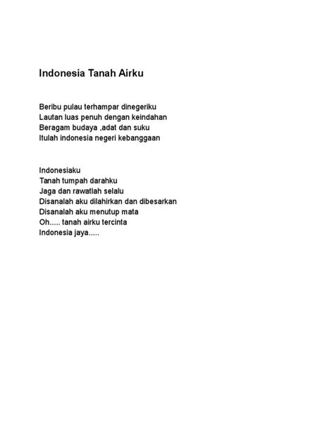 Puisi Indonesia Tanah Airku