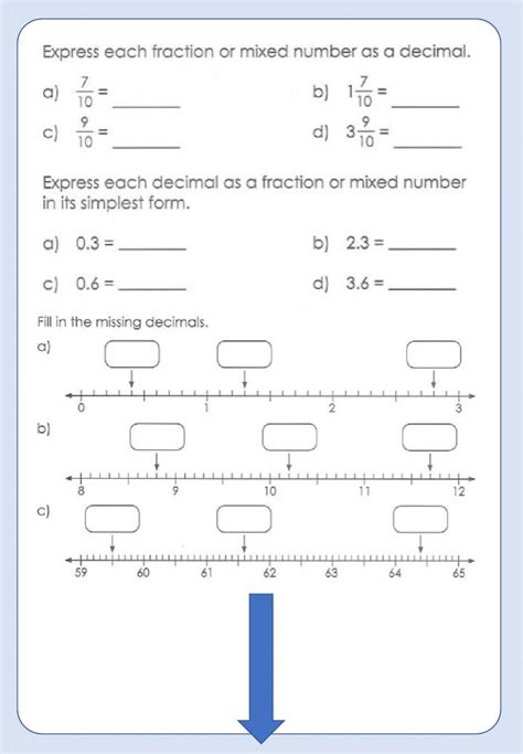 Mathematics 4b Decimals Worksheet