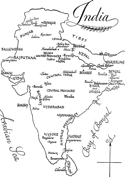 India Map Coloring Page
