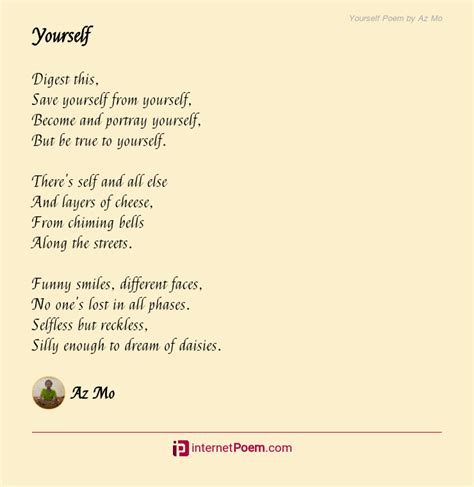 Yourself Poem By Az Mo