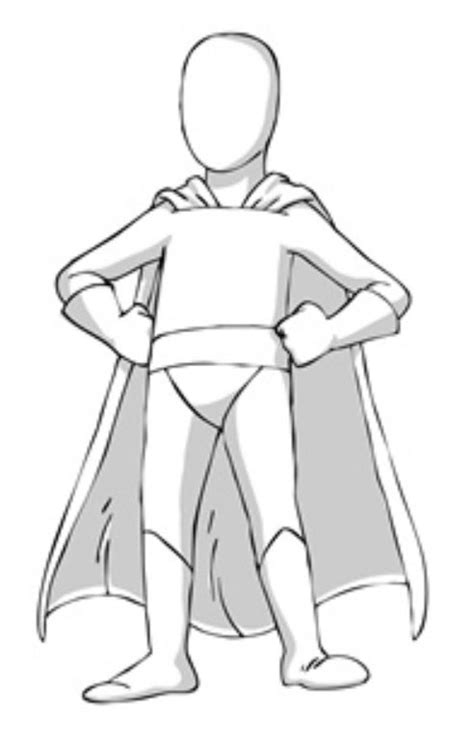 Female Superhero Drawing Template At Getdrawings Free Download