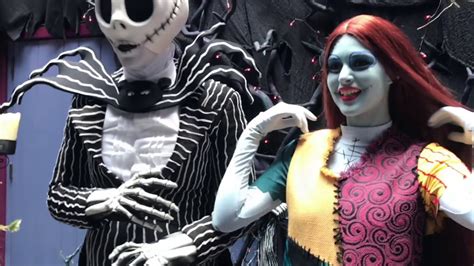 Jack And Sally Meet And Greet Disneyland Youtube