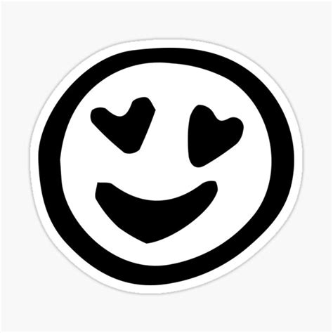 Heart Eye Emoji Sticker For Sale By Classygeek1 Redbubble