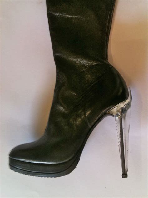 The Dark Knight Rises Leather High Heel Boots Black High Boots Boots