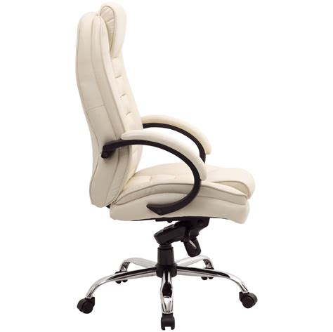 Lucca Cream Executive Leather Office Chairs Executive Office Chairs