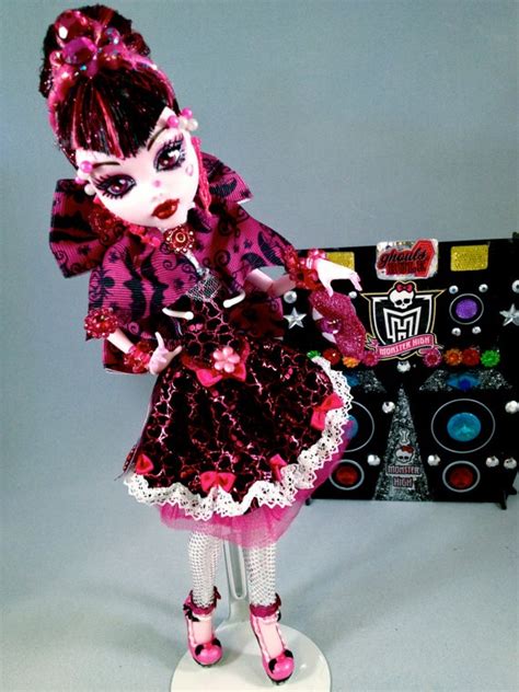 ooak monster high dolls draculaura and drake picture perfect prom dolls outfits