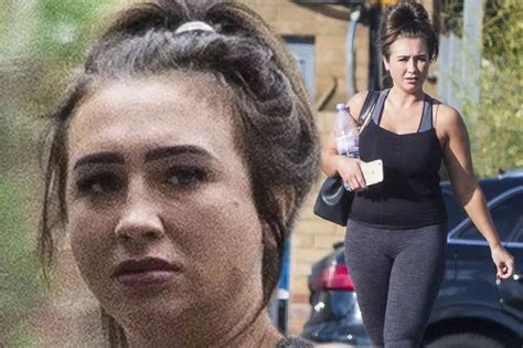 lauren goodger hits the gym for gruelling session after piling on the pounds following four