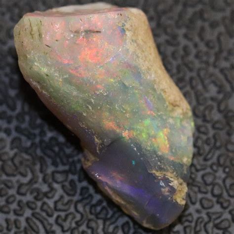 61 Cts Australian Opal Rough Lightning Ridge Wood Fossil Polished Spe