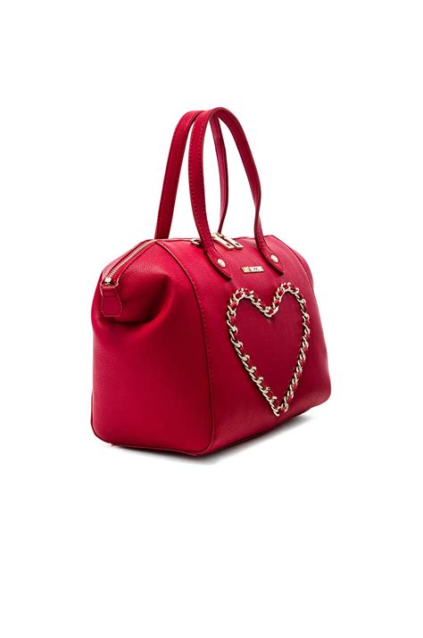 Love Moschino Heart Shoulder Bag In Red Lyst