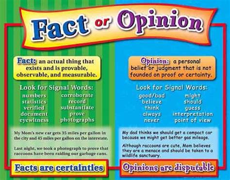 Staar grade 8 science assessment. fact and opinion signal words list - Google Search in 2020 ...