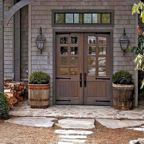 10 Rustic Farmhouse Rustic Front Doors