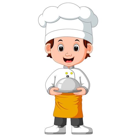 Premium Vector Boy Chef Cartoon
