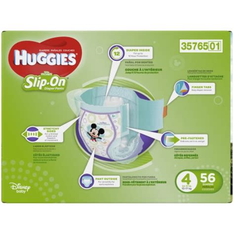 Huggies Little Movers Size 4 Slip On Diapers 56 Ct Foods Co