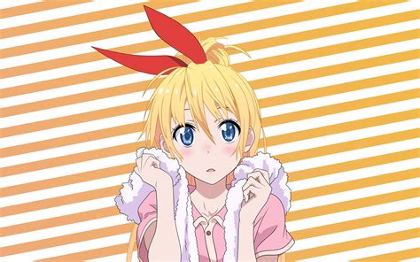 Anime Girls Nisekoi Kirisaki Chitoge Blonde Hair Ornament Ribbon Wallpaper Anime