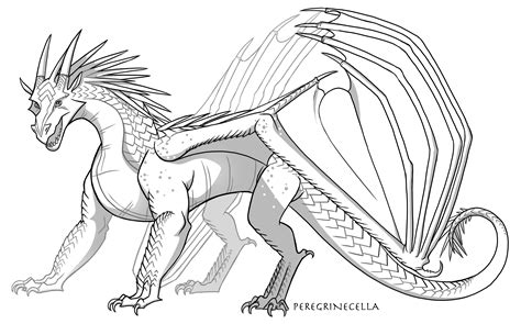 Icewing Base By Peregrinecella On Deviantart Wings Of Fire Wings Of