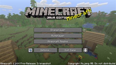Java Edition 1144 Pre Release 3 Official Minecraft Wiki
