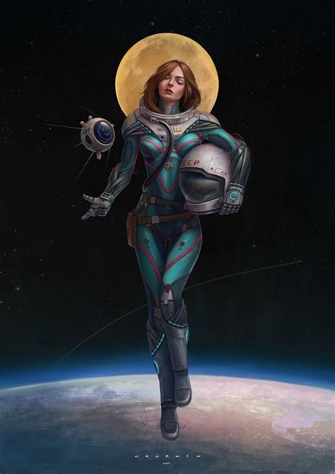 Pin By Tim Anderson On Personal Space Girl Art Sci Fi Concept Art Astronaut Art