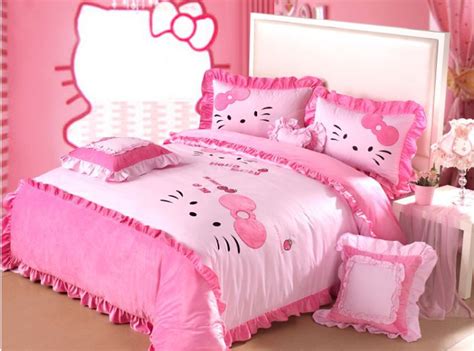 Besides amenity and ease, it is also recommended to pick something that will be suited for your bedroom's theme. 4pcs/6pcs Pink Hello Kitty Queen Size Bedding Purple ...