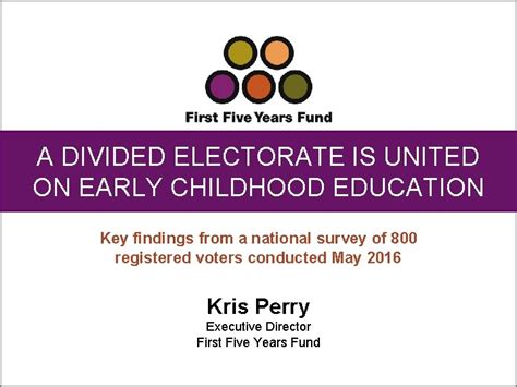 A Divided Electorate Is United On Early Childhood
