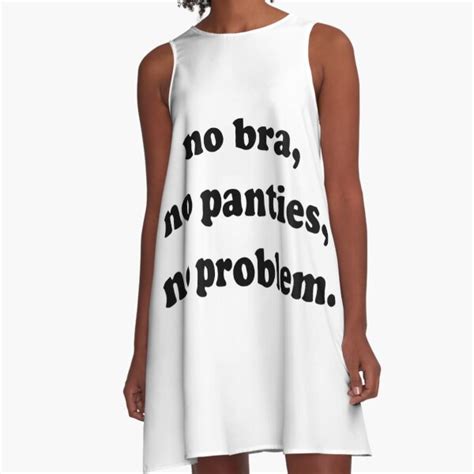 No Bra No Panties No Problem A Line Dress By Gaiaillustrate Redbubble