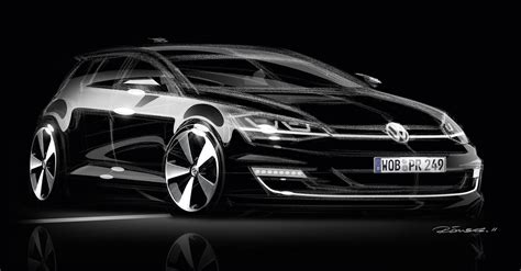 Volkswagen Golf Vii Design Sketch Car Body Design