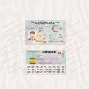 Turkey ID Card Template Psd Turkish ID Card Template High Quality