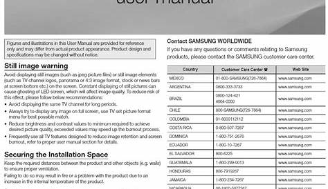 SAMSUNG UN40EH6000F LED TV USER MANUAL | ManualsLib