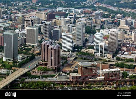 Aerial View Above Downtown Richmond Virginia Stock Photo 30691279 Alamy