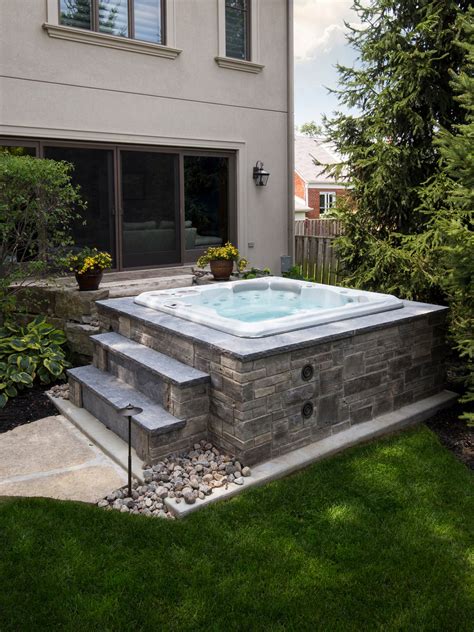Above Ground Hot Tub With Waterfall