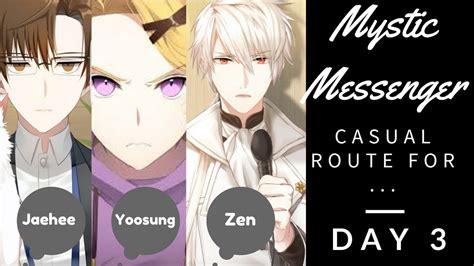 Bold choice means it will trigger another option * means i think it's better choice even though you won't gain any heart zen's route yesss! Mystic Messenger Day 3 | Casual Route: Zen, Yoosung ...