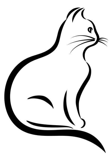 Free Cat Line Art Download Free Cat Line Art Png Images Free Cliparts