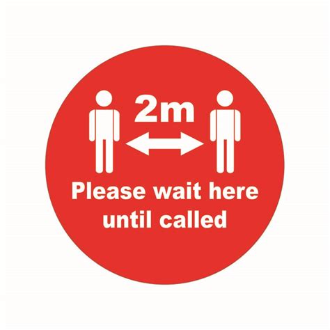 Please Wait Here Floor Stickers Knights Overall Protection