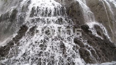 Closeup Waterfall And Nature Rocks Stock Footage Ad Nature