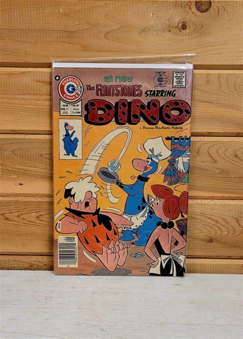Charlton Comics The Flintstones Starring Dino 17 1976 Vintage Hanna