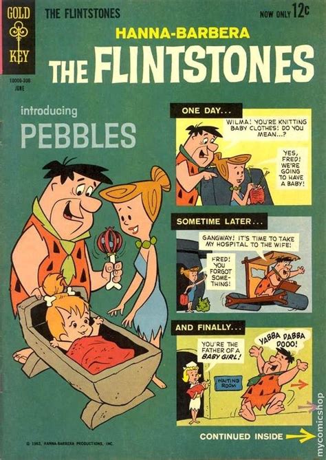 The Flintstones Issue 11 1963 — Introducing Pebbles Old Comic