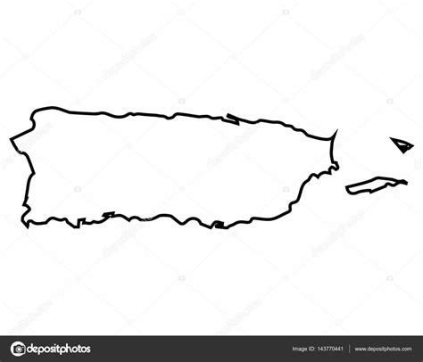 Mapa De Puerto Rico En Blanco Para Imprimir