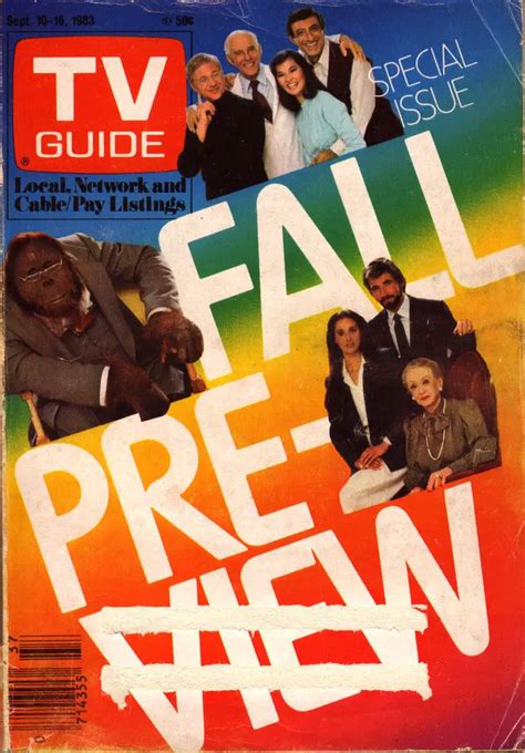 A Look Back At Tv Guide Fall Preview 1983 In The 1980s