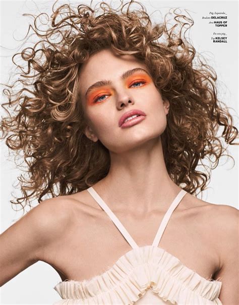anna mila guyenz models glam makeup looks for issue magazine curly hair model glam makeup