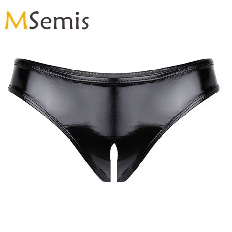 Msemis Women Panties Sexy Lingerie Crotch Panties High Cut Underwear
