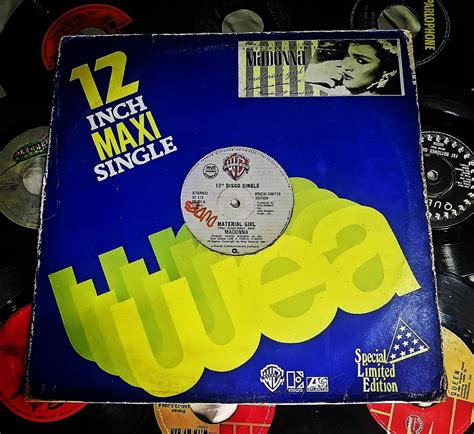 12 Single Madonna Material Girl Vinyl Record Original Vinyl Records