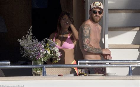 lionel messi s partner antonella roccuzzo flaunts her incredible figure in ibiza daily mail online