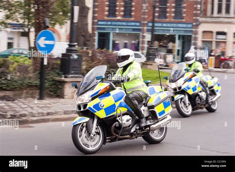 Police Motorcyclist Stock Photo Alamy