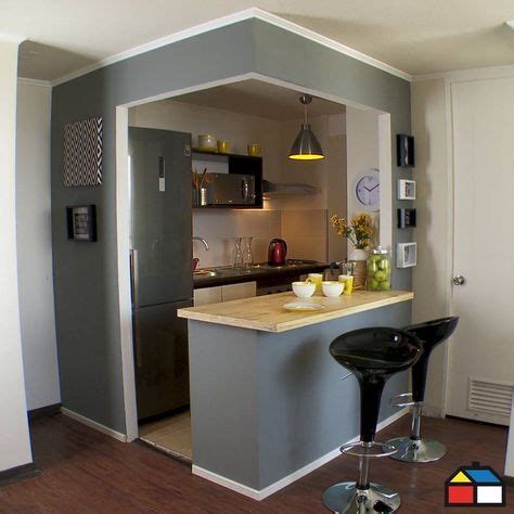 Mayormente las cocinas de los apartamentos son rectangulares y con un espacio pequeño, pero. MINI COCINA terminada | Decoracion de cocinas pequenas ...
