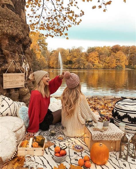 Fall Picnic By The Lake ~ The Best Time Of Year For Cuddly Warm Knits